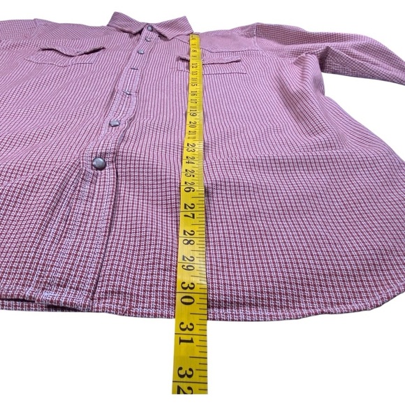 Blue Ranchwear Men's Red and White Plaid Flannel Shirt, XL - Picture 5 of 8